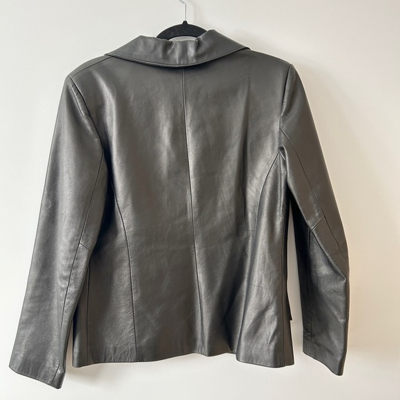 Vintage Firenze Black Leather Jacket - Picture 3 of 3